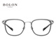 
BOLON Tyrannosaurus Glasses Wang Hedi's 25-year new product myopia glasses frame titanium frame optical lens can be matched with BA6010 B16 silver-transparent grey frame single frame
