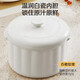Midea electric stew pot, water-proof stew pot, multi-functional electric casserole, white porcelain inner pot, anti-dry mini electric stew pot, bb pot, baby food supplement pot, ceramic stew pot, steaming stew pot, anti-scald handle DZE1066 1L