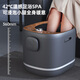 CLORIS National subsidy 15% German ultraviolet sterilization foot bath, thermal moxibustion knee-warming foot bath bucket, automatic massage deep bucket electric heating foot bath, gift for parents, elegant black, ultraviolet sterilization + patented scraping + anti-leakage + double-layer bucket wall