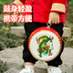 御马鼓儿童玩具牛皮鼓宝宝十二生肖小鼓乐器幼儿园手拍鼓小孩节奏击鼓