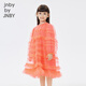 
jnby by JNBY [multi-layered wood ears] Jiangnan cloth children's clothing spring dress mesh splicing princess style 1N1G13460 679 phosphor 140 cm