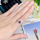 Haikai Ring Women's Cornflower Blue Gemstone Ring Luxury Jewelry Valentine's Day Birthday Gift Cornflower Blue Natural Sapphire Ring