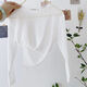 XIAOMIMAO2024 summer new style children's and girls' ice silk sunscreen bottoming shirt thin, medium and large children's mesh t-shirt air-conditioning shirt trendy white 110