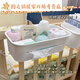 Canasta de noche Baby Bedside Paver Almacenamiento de pañales Bed Cuna de almacenamiento Bolsa de almacenamiento Baby Cinco completo * 3 + Cesta de colgantes tres en uno * 1 [