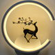 Yaoti Bedroom Bedside Warm Wall Lamp Simple Modern Living Room Background Wall Lamp Stairs Aisle Corridor Round Square Lighting White C Sika Deer Right White Light