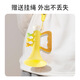 SHANTOULIN Village Baby Silicone Trompeta pequeña Los juguetes para niños pueden soplar el silbato que sopla música con la armónica de cordones pequeños juguetes de trompeta [color amarillo, verde y rosa aleatorio]