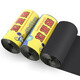The most popular model on the Internet, travel household flat mouth garbage bag, thickened point-breaking plastic bag, disposable black color, 1 roll, flat mouth