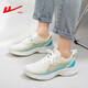Chaussures pour hommes guerriers, chaussures de sport, chaussures en maille de printemps et d'été, chaussures de course absorbant les chocs pour les mousses pour hommes, chaussures à tendance décontractées légères à la mode, bleu orange blanc pour hommes 1289 44