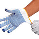 Qianjiadi gloves work labor protection gloves anti-slip dispensing wear-resistant line gloves dot plastic thickened glue-coated gloves work on construction site men and women [12 pairs]