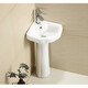 JOMOO JOMOO bathroom pedestal basin bathroom ceramic wash basin hand wash basin balcony household integrated pedestal basin type B pedestal basin + faucet + drain accessories