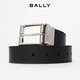 Bally Bally Bally Herrengürtel Business Square Schnalle Doppelsieitiger Gürtel 6307811 Schwarz 120 cm