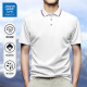 JEANSWEST LIFE真维斯2025新款短袖polo衫男款翻领t恤纯色上衣服男装男士polo衫 黑色698 4XL （建议160-180斤）