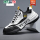 卡帝乐鳄鱼（CARTELO）老爹鞋男鞋欧洲站秋季新款小白鞋男士真皮包跟运动休闲鞋子男潮鞋 GR-9912白色(中*帮) 39  男款