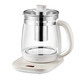 Bear health kettle, tea kettle, kettle, electric kettle, kettle, thermostatic kettle, glass flower tea kettle, hot milk, reservation, automatic heat preservation 1.8L, home office with stainless steel filter YSH-D18H3-with 316L filter 1.8L