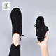Holzspecker Frauenschuhe Frauen Martin Boots Frauenschuhe Herbst und Winter Kurzstiefel Frauenstiefel plus Fleece Mutter Baumwollschuhe Schneeschuhe Frauenschuhe Schwarz plus Fleece 35