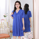 Dai Mingxuan nightgown for women in summer ice silk sexy pajamas for women in summer short-sleeved imitation silk cool lace V-neck home clothing XS831# green one size (suggested 85-145Jin [Jin equals 0.5 kg])