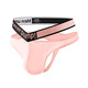 
Sexy men's bikini low waist thong modal comfortable sports hip lifting single double belt shorts pink XL