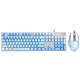 罗技（Logitech）k845有线机械键盘G502HERO有线游戏鼠标全尺寸背光办公电竞键鼠套装宏编辑 K845青轴+G502HERO-云水蓝贴纸+桌垫