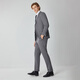 HECHTER suit men's 100% wool suit spring and autumn business formal wear comfortable and easy to care for men gray (trousers) 50