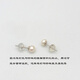 Drops of water turn into pearls Gift Nanzhu Family Elegant Nuclear Freshwater Pearl Earrings Simple No-Procrastination Pearl Gift Set 6.0-6.5mm White Pearls