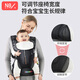 
Newberle baby strap front-heeling 3-36 months old baby dual-purpose for summer breathable and effortless baby-holding artifact [rotating waist, single wear] gray