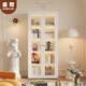Shengnai steel bookcase glass door dustproof bookshelf storage cabinet wrought iron storage cabinet living room storage cabinet home display cabinet