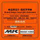 MAGIC KING MK official light luxury bag genuine leather printed mini food basket women's bag handbag crossbody bucket bag shoulder bag cognac color 9071 modified rivet style (top layer cowhide) with PVC