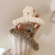 
Autumn and winter plush hair clip women's large-size hair volume big shark clip hair clip back head hair clip headgear plush clip - light khaki/11cm