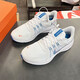 Nike (NIKE) official website official men's shoes and sneakers 25 spring QUEST 5 lightweight shock-absorbing and breathable casual shoes running shoes men DA1105-101/white, blue and red/ QUEST 4 40.5