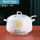 Wn Ceramic Large Lard Jar with Spoon High Temperature Resistant Large Capacity Household Chili Oil Jar Double-Eared Seasoning Jar with Lid Large Capacity 5Jin Jin is equal to 0.5 kg Lard Jar with Spoon-Huakai Fugui 1ml