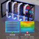 Lanyi ultra-thin wine cabinet embedded constant temperature and humidity red wine cigar cabinet built-in dining side constant temperature beverage refrigerator tea cabinet home 380mm depth/free of heat dissipation/820 height variable frequency wine cabinet 38 bottles