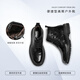Zero Zero Martin Boots Winter New Black Lace-up Fleece Warm Leather Business Men's Boots Thick Sole Outdoor Boots Men Black [Wear-resistant Rubber Outsole] 42
