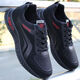 Changxiang Huili lässige Herrenschuhe Frühling und Sommer Neue wasserdichte und gleitende Arbeitsschuhe, die atmungsablöschlich weiche alleinige schwarze Sportschuhe FH-QF25 Black 42 sind
