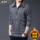Jeep (Jeep) Revers-Denimjacke für die Frühlings- und Herbst-Marke für Herren und Herbst und Velvet verdickte große Kurzmännchen-Jacke für Männer und Samt 983 Black M 106-120jin [Jin Equals Equals Equals] kann getragen werden