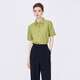 Navikel Italian dinghy women's short-sleeved curled shirt cotton casual shirt 2323503501 Bean green M