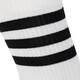 
Adidas socks men's socks women's socks sports socks comfortable and breathable fitness training casual socks high-top stockings FH6628 white pair S-3538