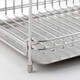 MUJI stainless steel double-layer drain basket kitchen rack bowl rack countertop dish rack sink storage rack
