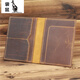 
Kangaroo leather Crazy horse leather men and women passport passport pass card bag card wallet travel business trip [520 gifts] blue