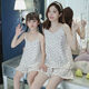 Disney Summer Girls Pyjamas 2024 Neue Kinder dünne Schlinge Home Anzug koreanischer Stil Prinzessinstil Mutter und Tochter Eltern-Kind-Verschleiß Ld11301-Milch Apricot Mahua [Stil] 8 Größe [Vorgeschlagene Höhe 95-105 cm]