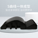CLCEY Pilates spinal assister lumbar spine soothing equipment spine stretch waist yoga exercise arc traction side bend black (high density)