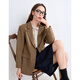 Betu women's autumn new suit twill texture college style suit jacket women 2409T69 Amber M