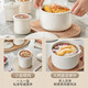 Supor electric stew pot, bird's nest stew pot, water-proof stew pot, household use for 3-4 people, stewed fish maw soup pot, white porcelain, 5 inner pots, stewing and steaming, multifunctional baby food supplement pot, porridge artifact, five pots in one pot + 24h smart appointment, 4.5L high quality white porcelain