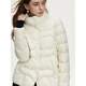 
Fan Silan short thin down jacket for women in autumn and winter 2024 new simple and fashionable quilted jacket 14099 coconut milk white XS