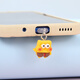 Laiji cartoon baby Paidaxing mobile phone dust plug charging port headphone hole plug Apple 15 couple pendant non-baby Apple 15 and above interface (anti-lost rope)