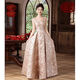 Ayub bride clothing can usually be worn as a toast dress 2024 new red new Chinese wedding engagement dress skirt women's winter long M