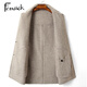 Ferrik Luxus doppelseitiger Wollmantel Herren 2025 Herbst und Winter Neue Mode Casual Windbreaker Jacke vielseitig bequemes Mantel hellbraun m