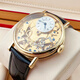 
[Second-hand 99 new] Breguet Hand-in-Law Series Manual Mechanical Men's Watch 38mm Hollow Dial Movement Power Reserve 18K Gold Pin Buckle 7027BA119V6 Fake One Loss Three Losses