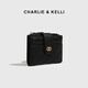 CHARLIE&KELLI CK brand bag women's bag 2025 new simple women's wallet versatile compact wallet birthday gift for women black