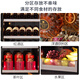 BAIKAILUN double-door red wine cabinet with integrated white double-door ultra-thin removable air-cooled frost-free constant-temperature wine cabinet for household tea beverages, white wine, and wine fruit preservation refrigerated display cabinet 1.78 meters (white) dual temperature red wine ice bar 320L thin