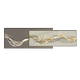 Huaixue abstract lines living room decoration painting light luxury Italian minimalist style sofa background wall superimposed high-end mural JD11949 120*40/120*50cm crystal diamond aluminum alloy black frame
